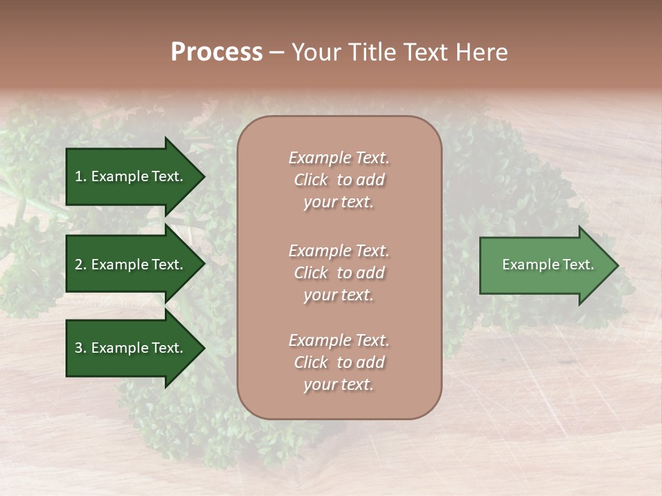 Cuisine Grass Parsley PowerPoint Template