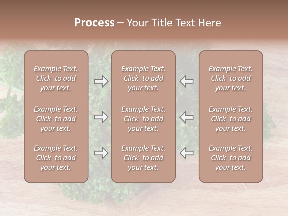Cuisine Grass Parsley PowerPoint Template