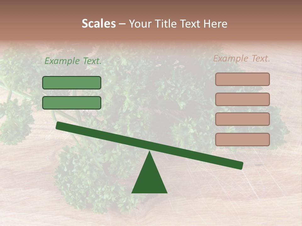 Cuisine Grass Parsley PowerPoint Template