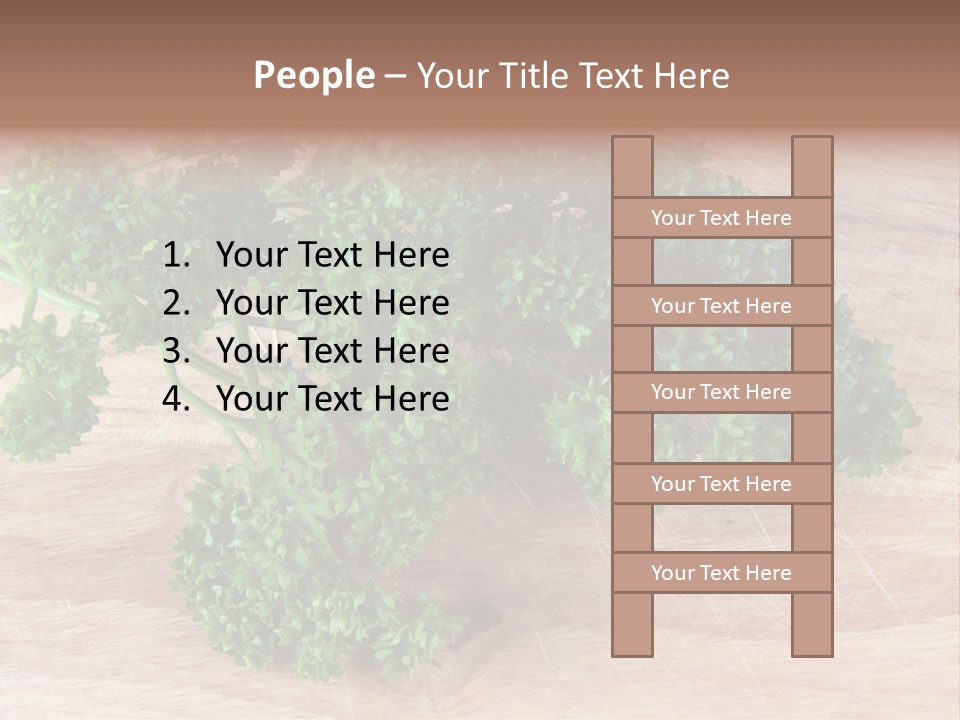 Cuisine Grass Parsley PowerPoint Template