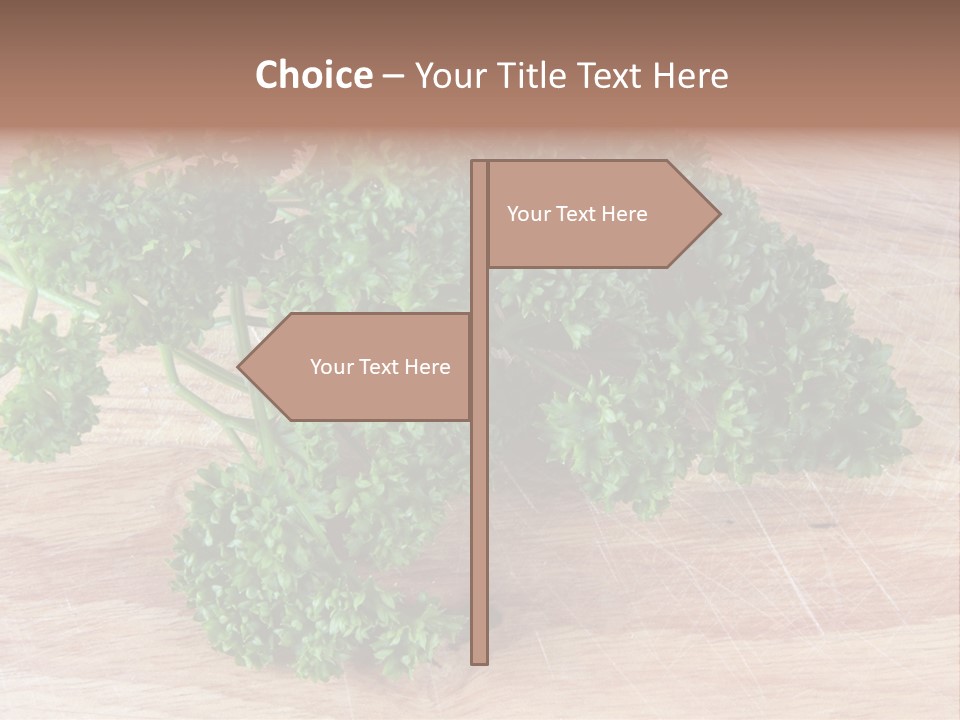 Cuisine Grass Parsley PowerPoint Template