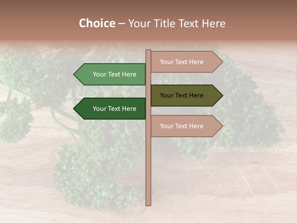 Cuisine Grass Parsley PowerPoint Template