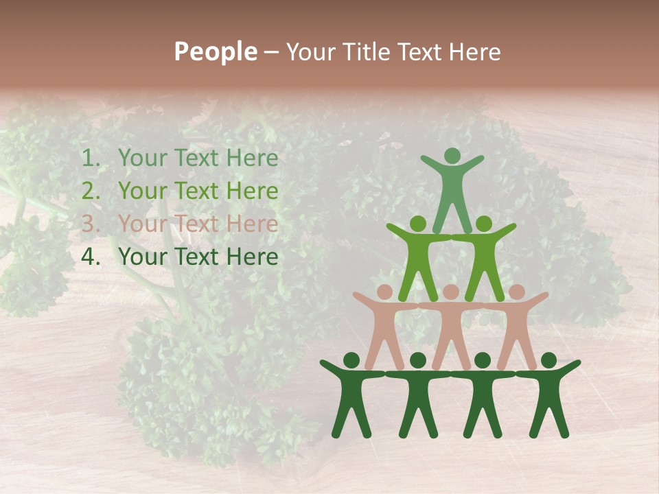 Cuisine Grass Parsley PowerPoint Template