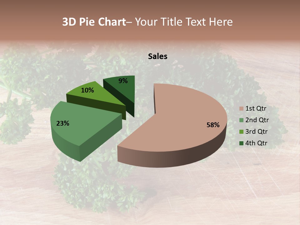 Cuisine Grass Parsley PowerPoint Template
