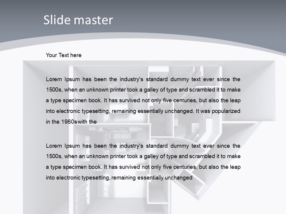 Floor House Roller PowerPoint Template