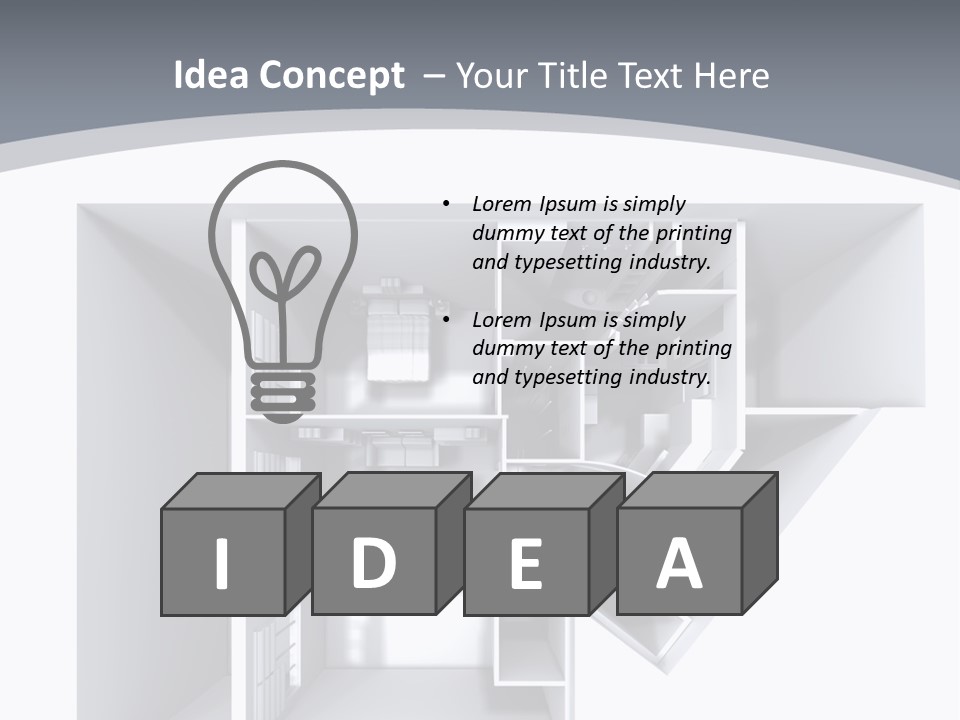 Floor House Roller PowerPoint Template