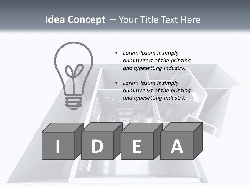 Idea Map Construction PowerPoint Template