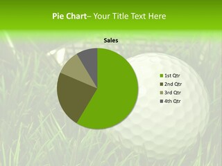 Ball Golf Course Close PowerPoint Template