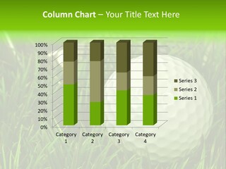 Ball Golf Course Close PowerPoint Template