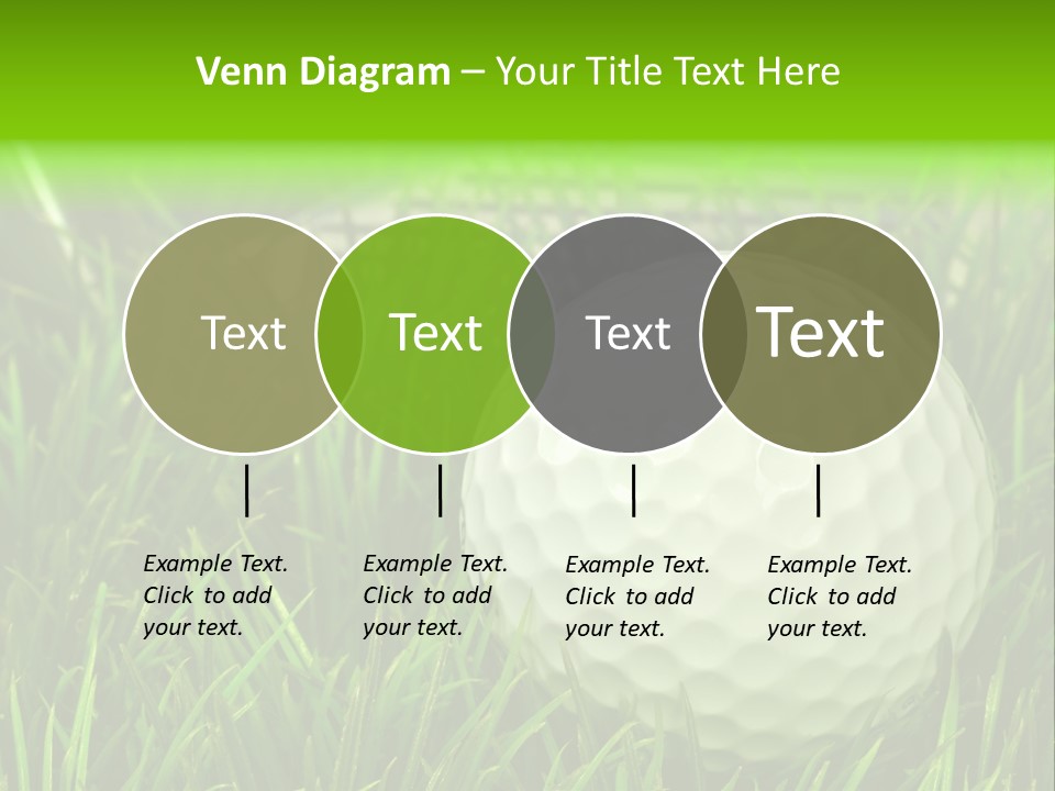 Ball Golf Course Close PowerPoint Template