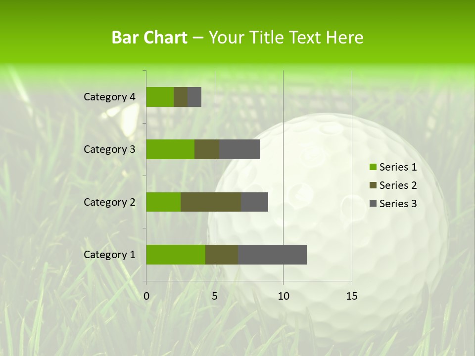 Ball Golf Course Close PowerPoint Template