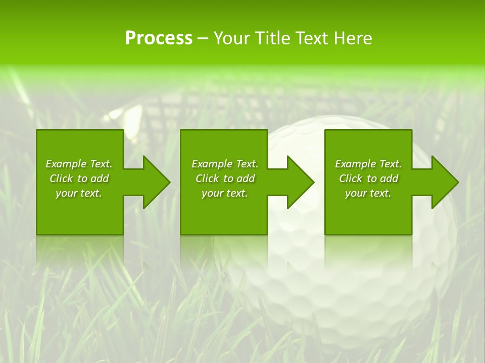 Ball Golf Course Close PowerPoint Template