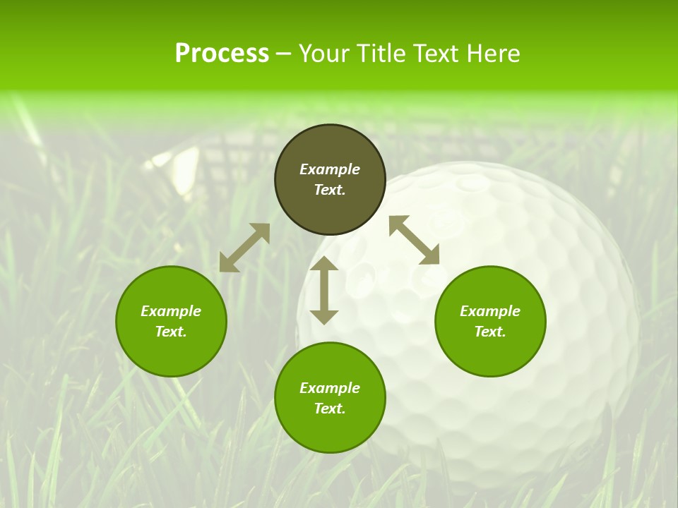 Ball Golf Course Close PowerPoint Template