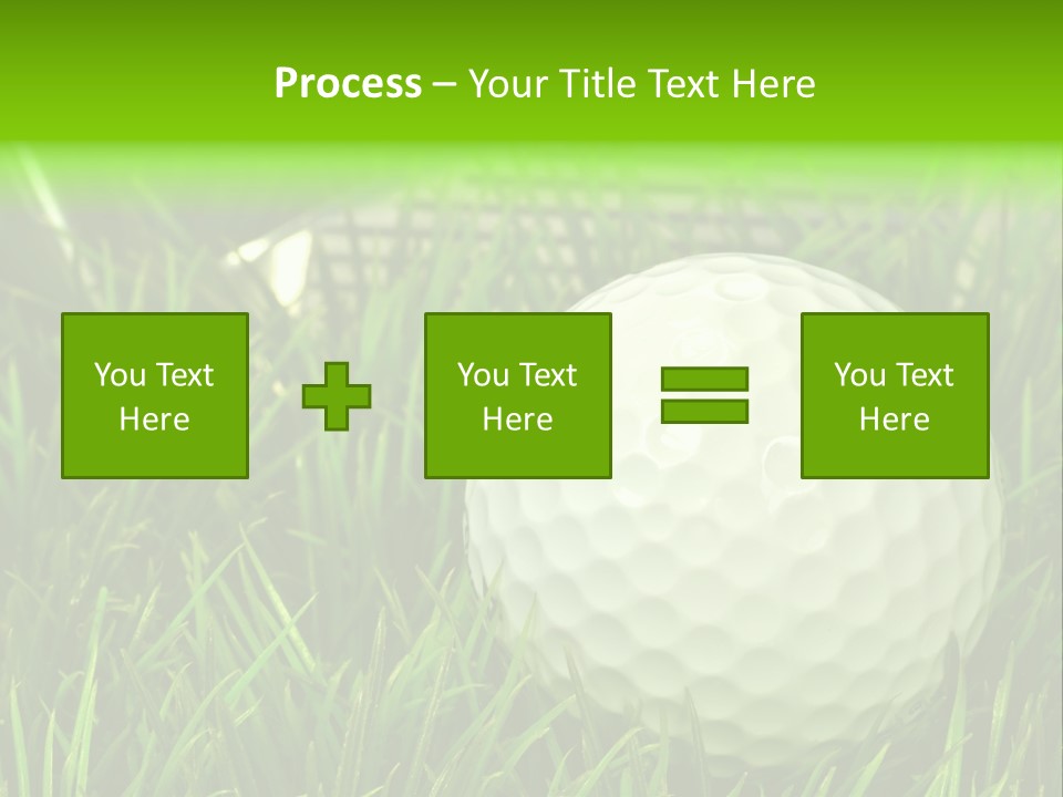Ball Golf Course Close PowerPoint Template