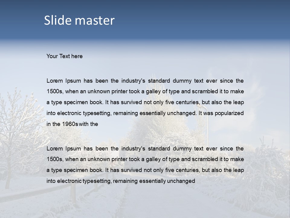 Deep Scene February PowerPoint Template