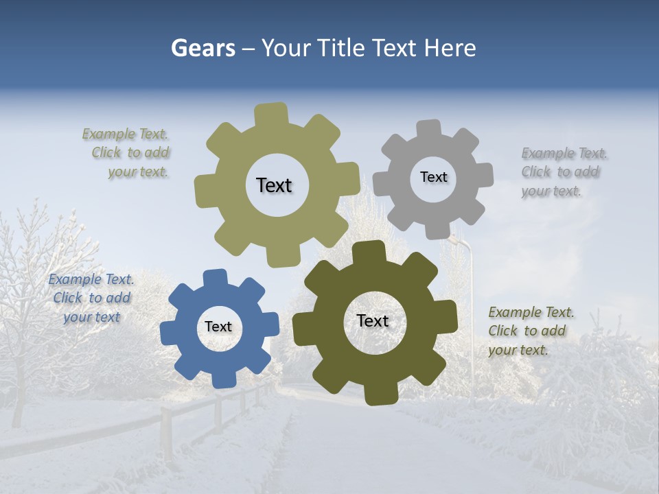 Deep Scene February PowerPoint Template