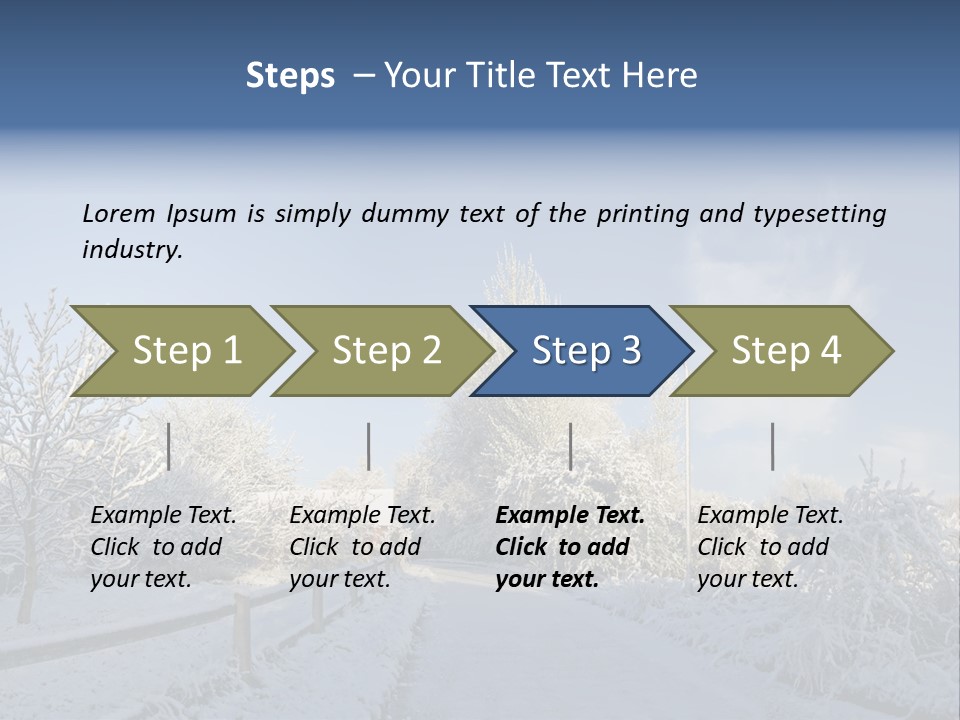 Deep Scene February PowerPoint Template