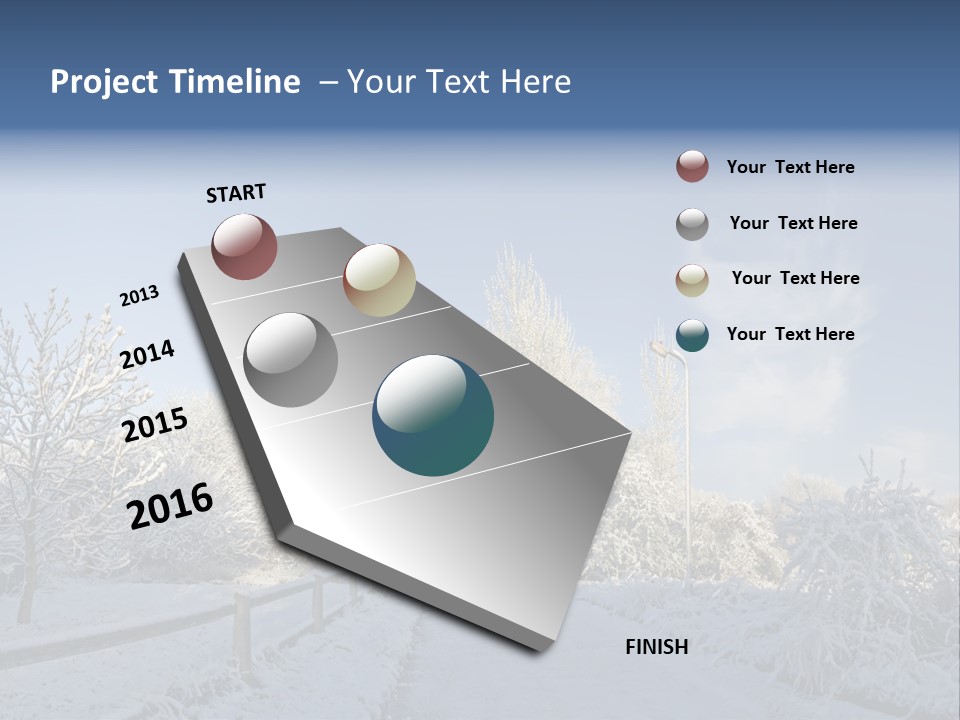 Deep Scene February PowerPoint Template