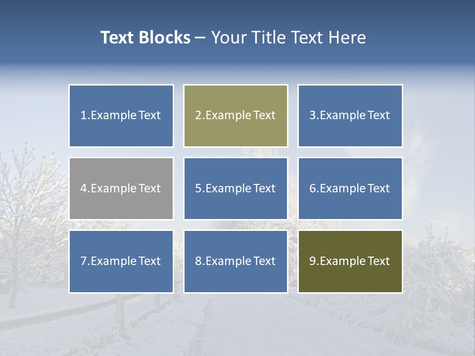 Deep Scene February PowerPoint Template