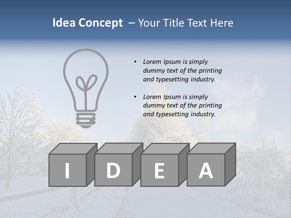 Deep Scene February PowerPoint Template