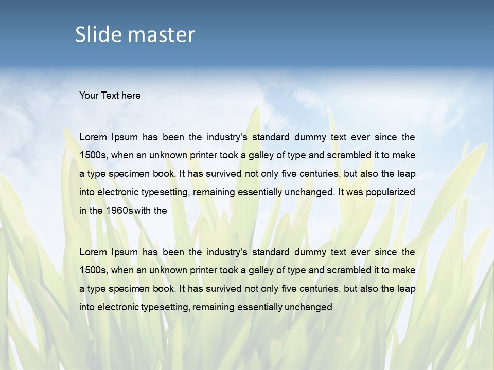 Serene Sun Environment PowerPoint Template