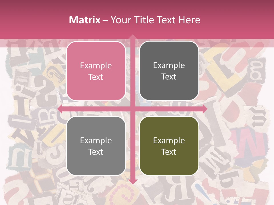 Newspaper Grunge Cutting PowerPoint Template
