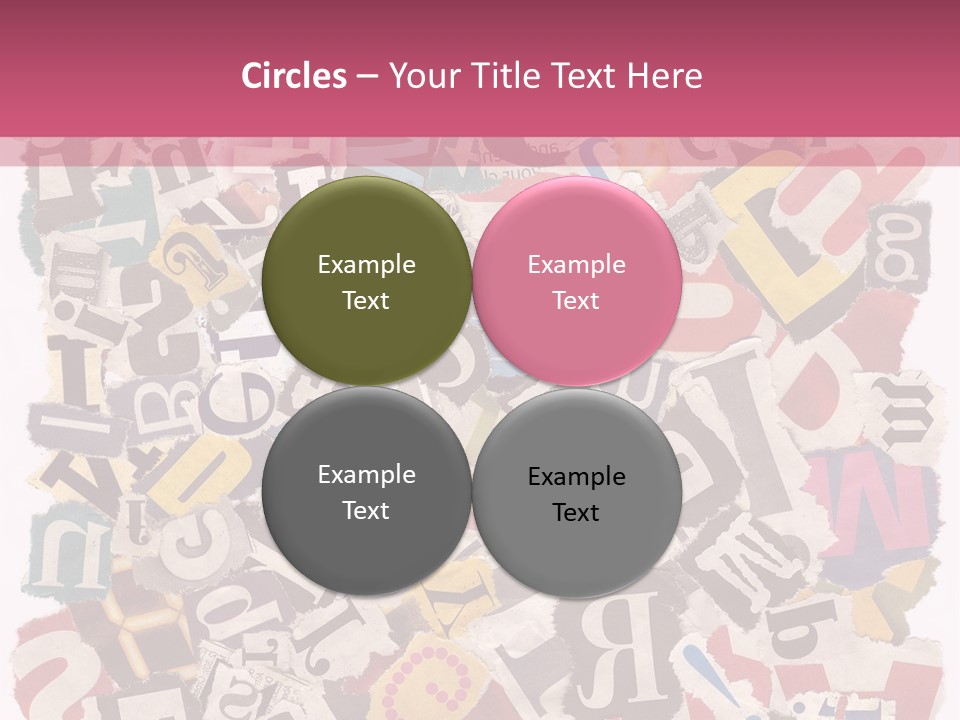 Newspaper Grunge Cutting PowerPoint Template