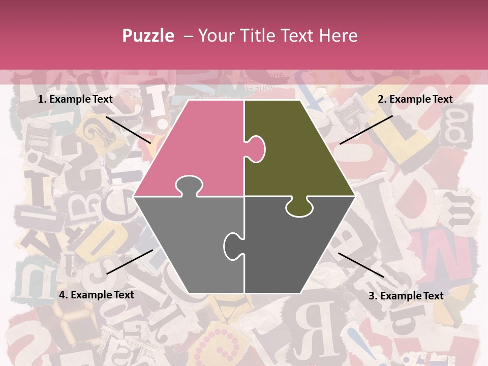 Newspaper Grunge Cutting PowerPoint Template