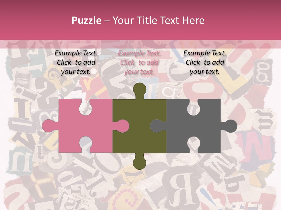 Newspaper Grunge Cutting PowerPoint Template