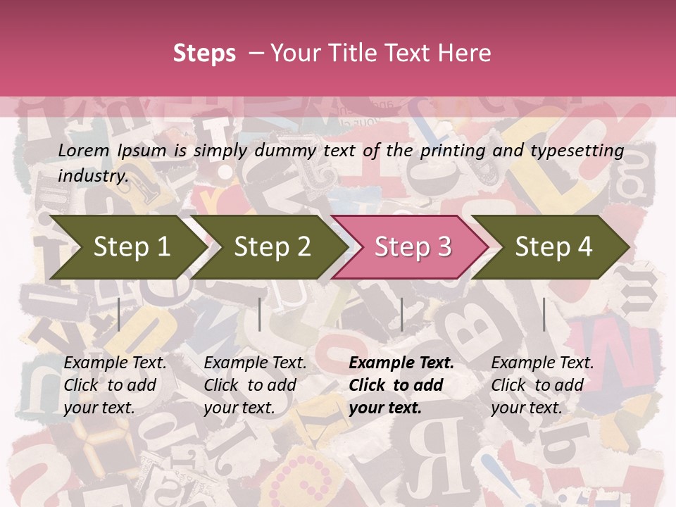 Newspaper Grunge Cutting PowerPoint Template