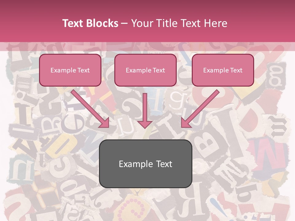 Newspaper Grunge Cutting PowerPoint Template