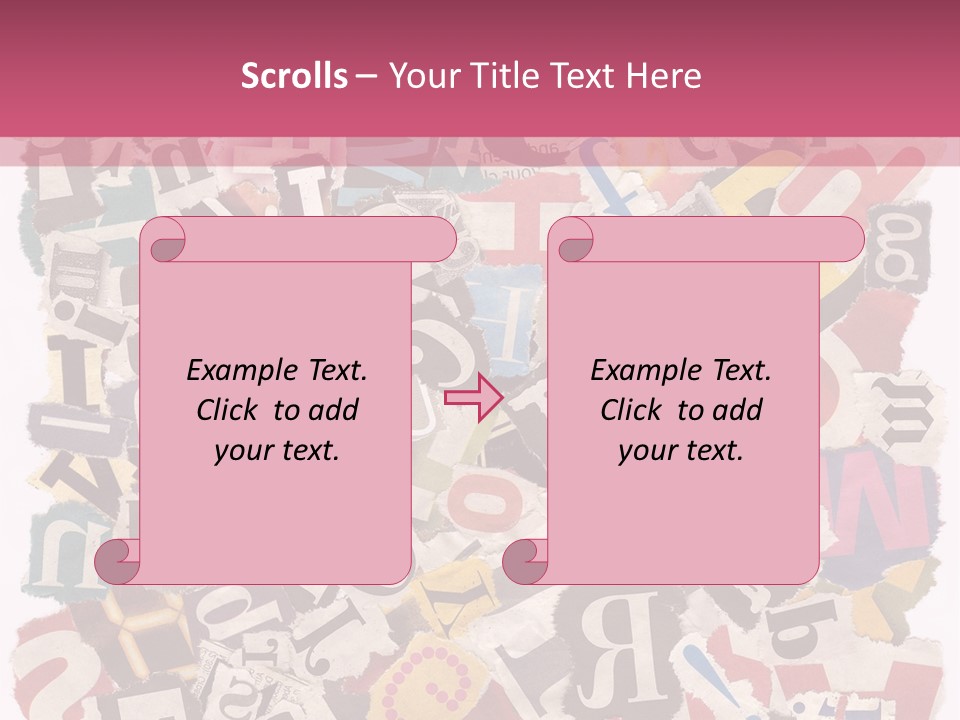 Newspaper Grunge Cutting PowerPoint Template