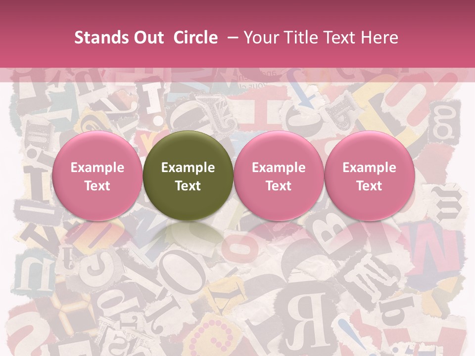 Newspaper Grunge Cutting PowerPoint Template