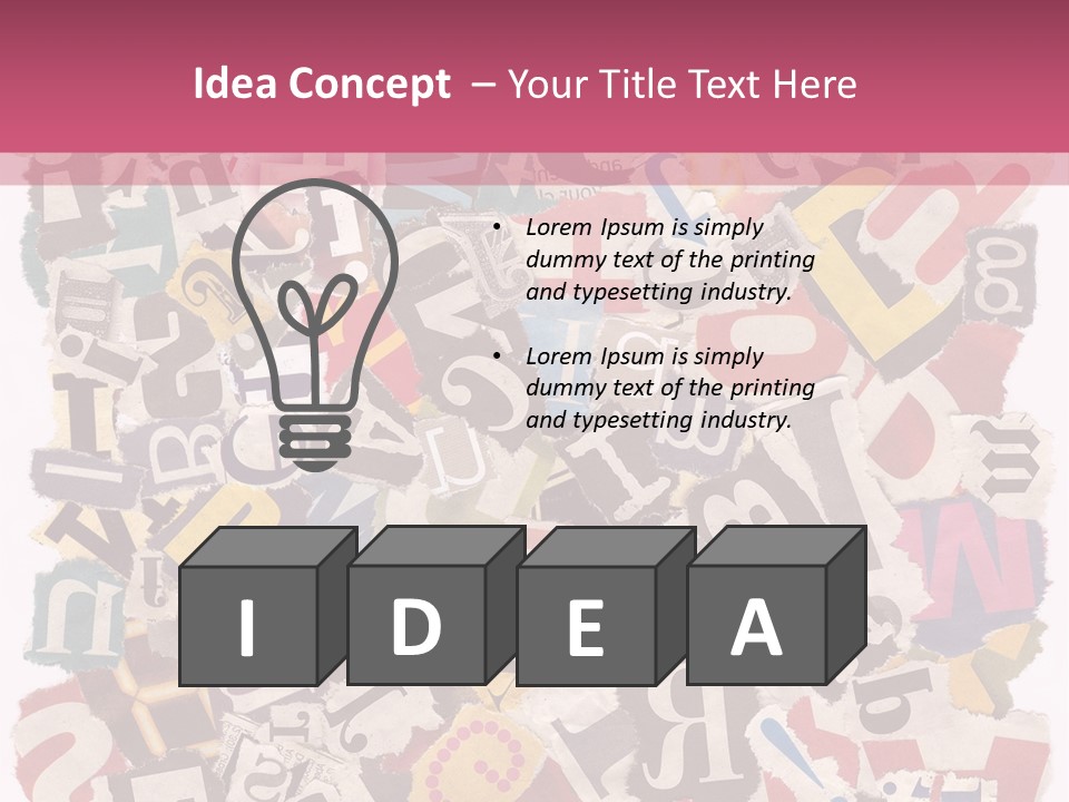 Newspaper Grunge Cutting PowerPoint Template