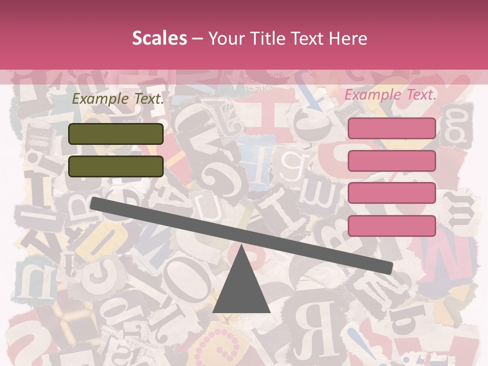 Newspaper Grunge Cutting PowerPoint Template