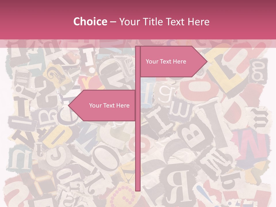 Newspaper Grunge Cutting PowerPoint Template