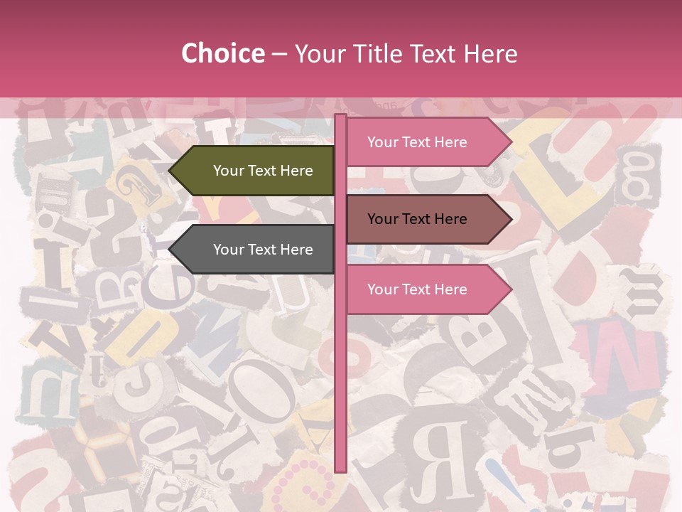 Newspaper Grunge Cutting PowerPoint Template