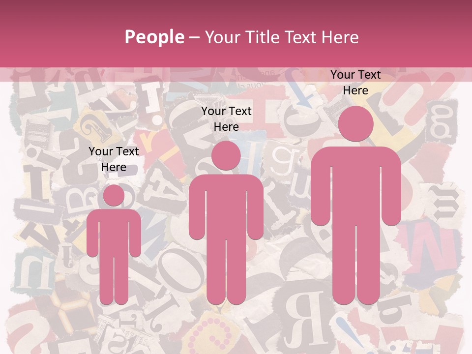 Newspaper Grunge Cutting PowerPoint Template