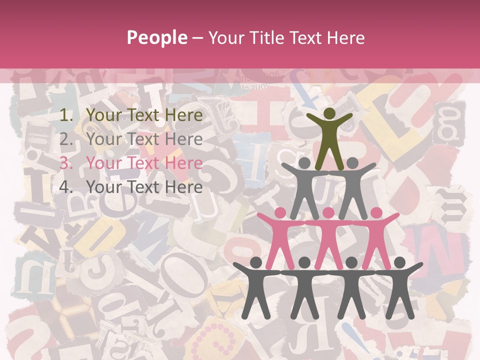 Newspaper Grunge Cutting PowerPoint Template