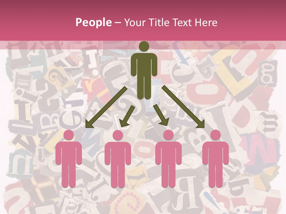 Newspaper Grunge Cutting PowerPoint Template