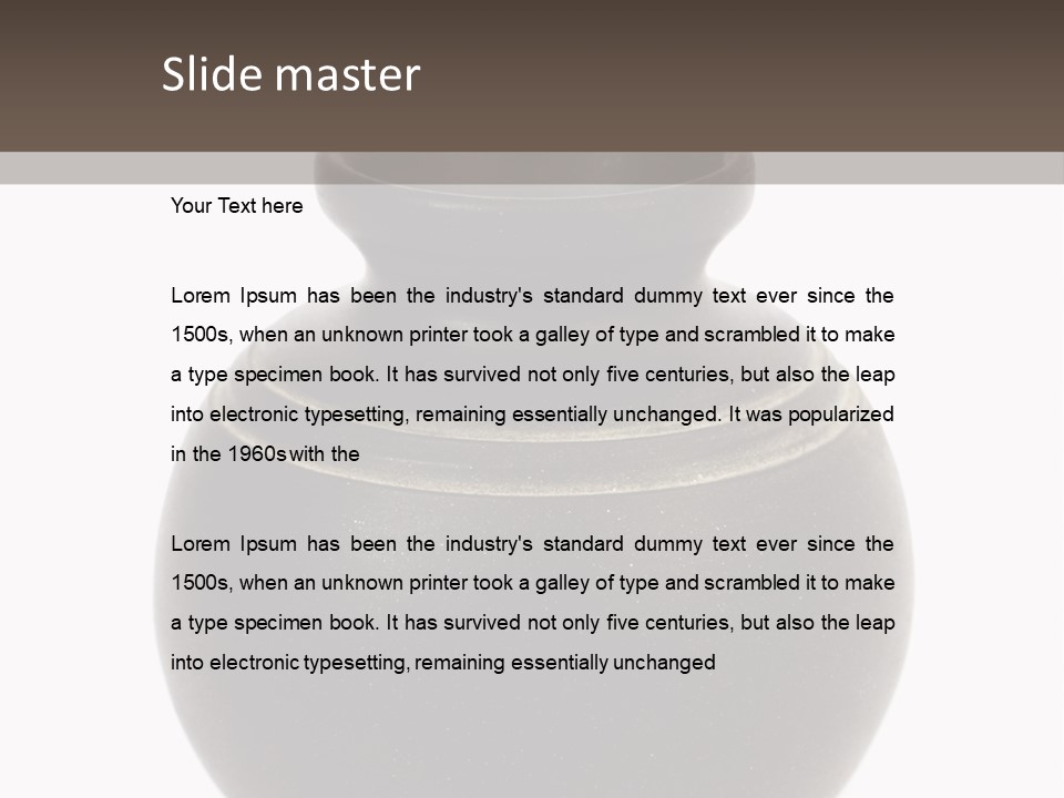 Glass Old Empty PowerPoint Template