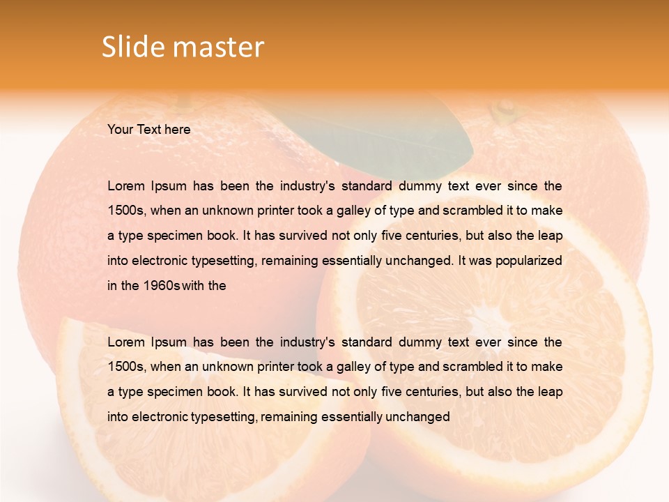 Bright Circle Food PowerPoint Template
