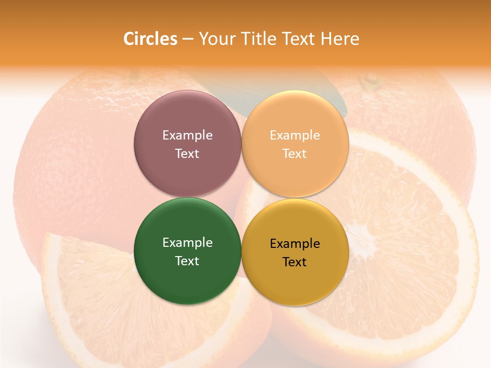 Bright Circle Food PowerPoint Template