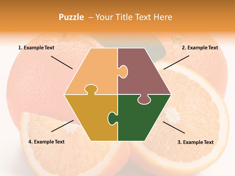 Bright Circle Food PowerPoint Template