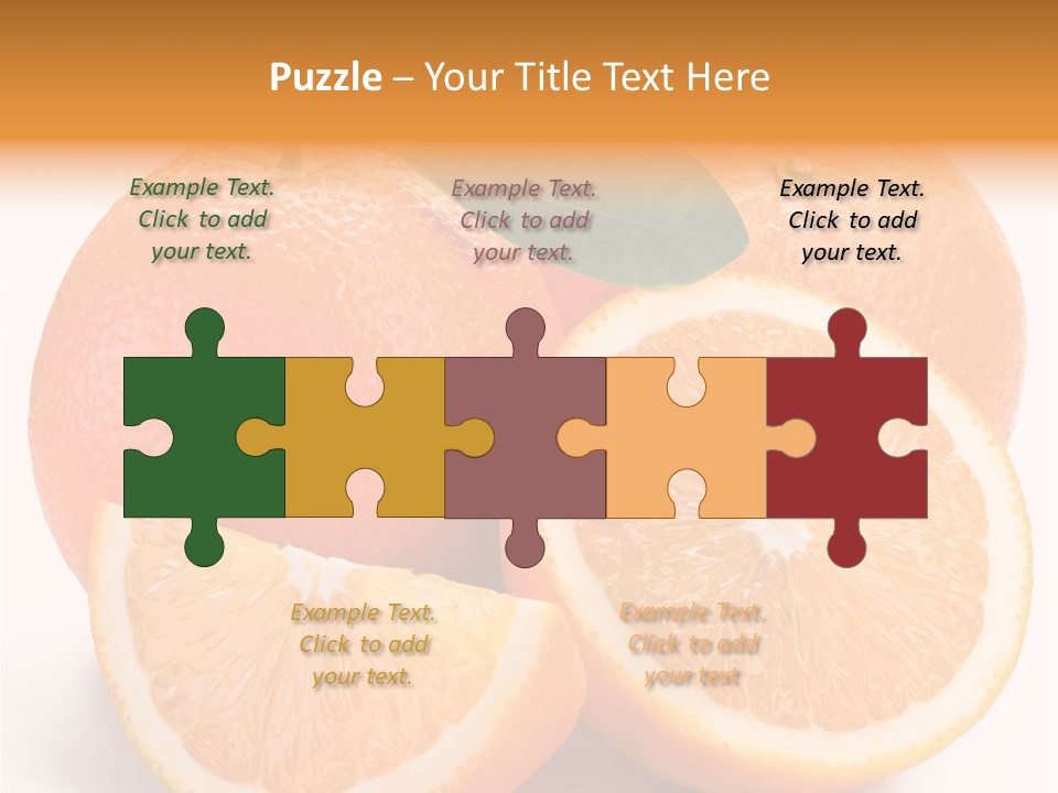 Bright Circle Food PowerPoint Template