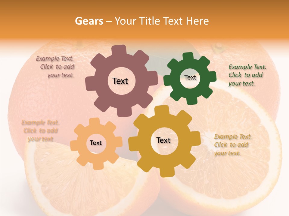 Bright Circle Food PowerPoint Template