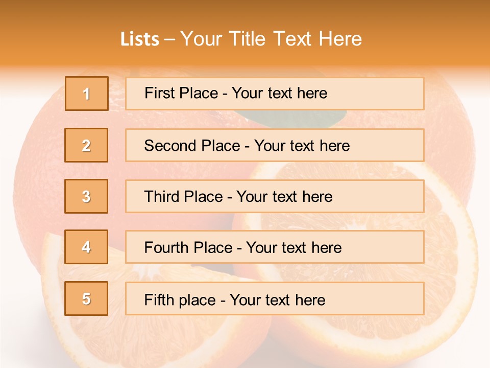 Bright Circle Food PowerPoint Template