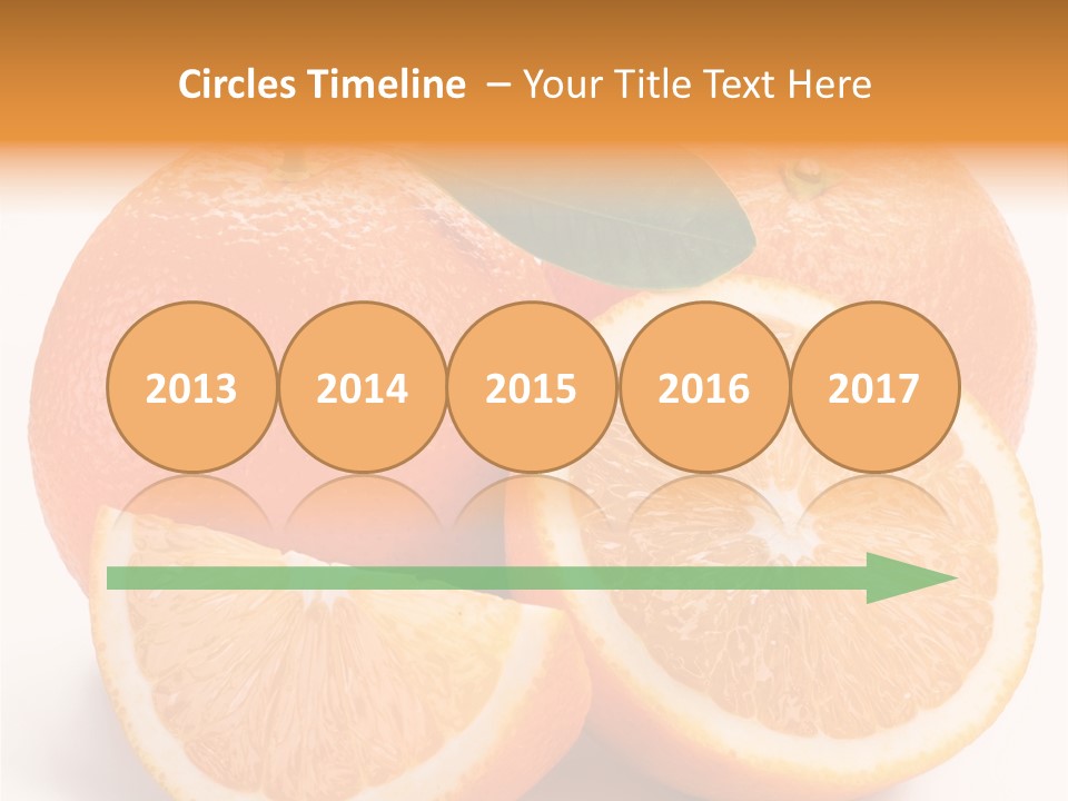 Bright Circle Food PowerPoint Template