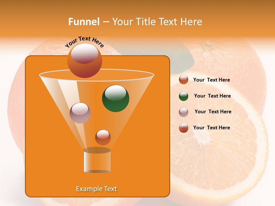 Bright Circle Food PowerPoint Template