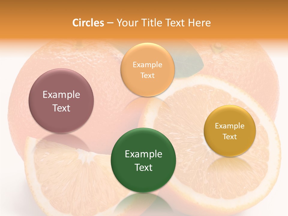 Bright Circle Food PowerPoint Template